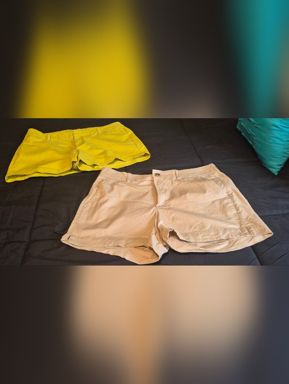 Old Navy Shorts (Set Of 2 Khaki And Yellow)